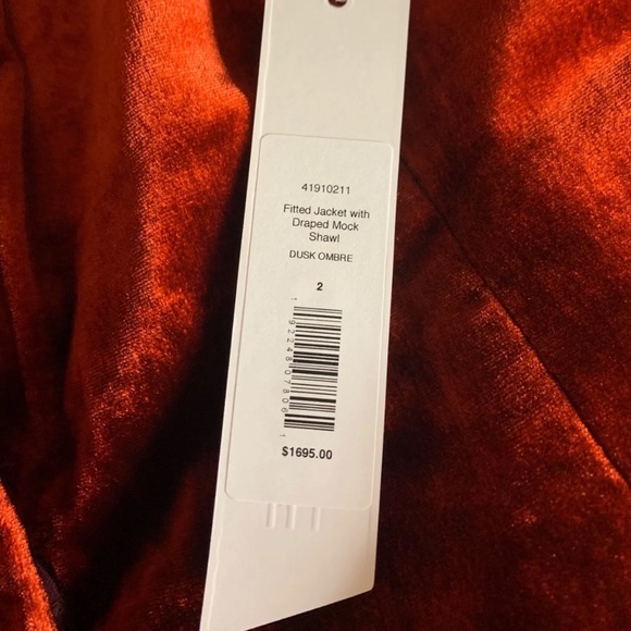 Cushnie Shawl Collar Velvet Blazer - Picture 9 of 10